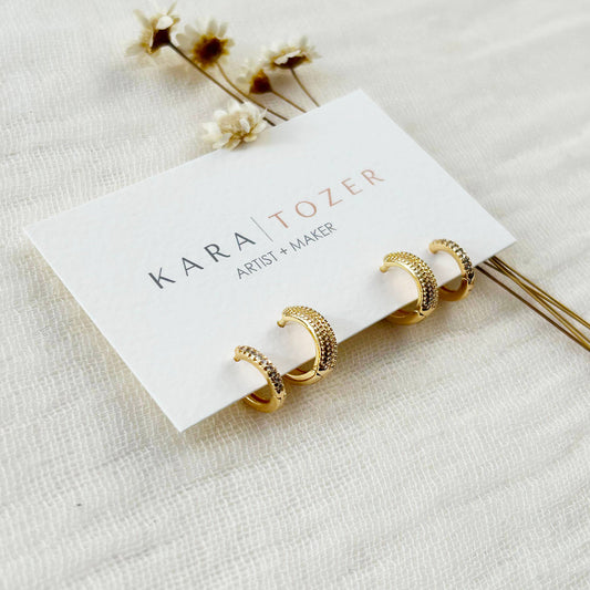 KARA | TOZER - Dainty Hoop Stacking Set #2