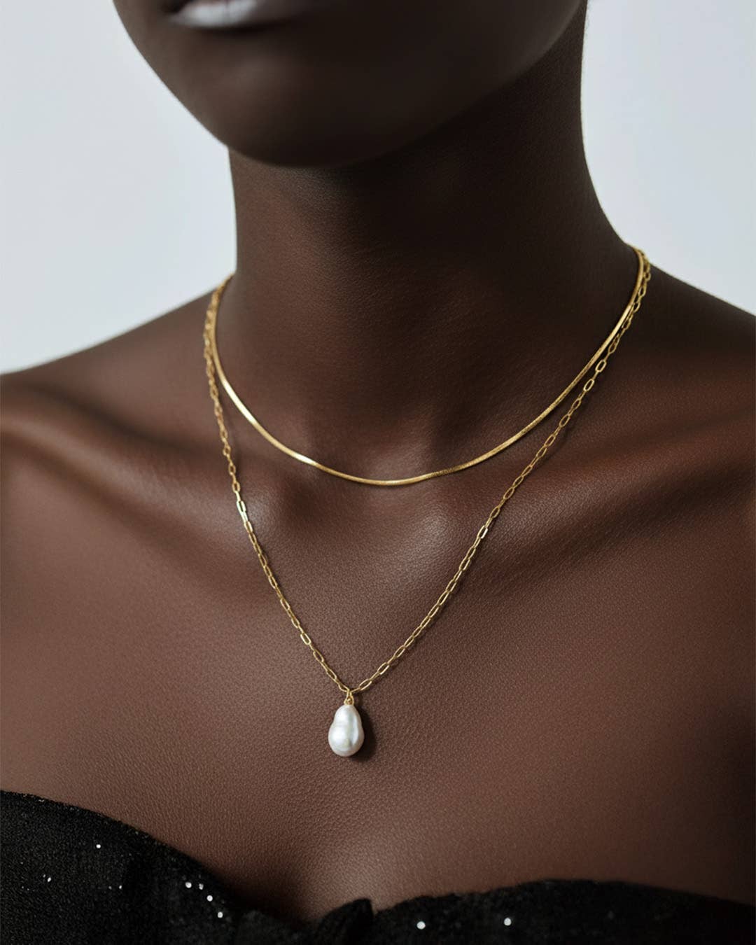 Sessori - Layered Freshwater Pearl Necklace
