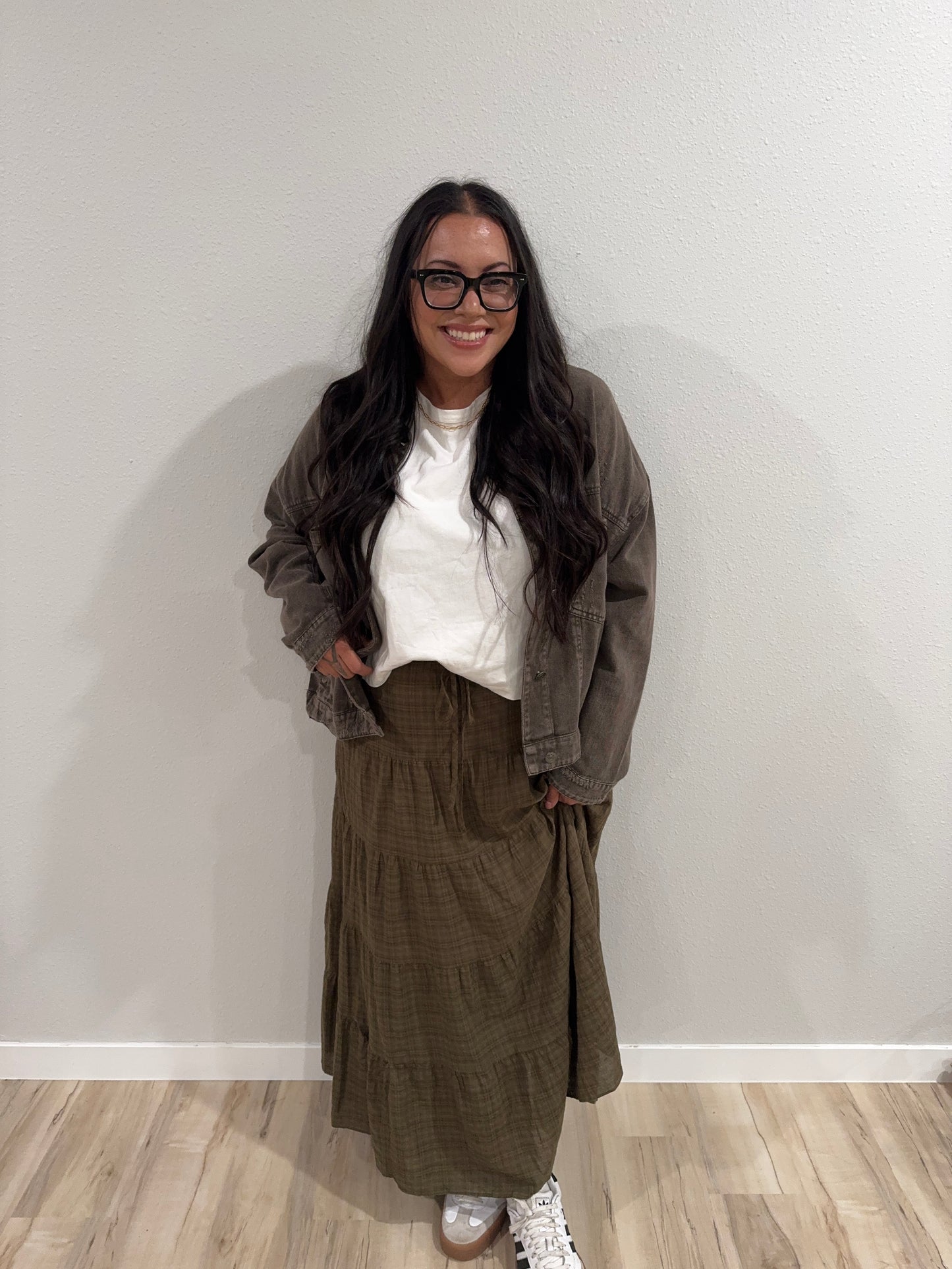 Mustard Seed - Tiered Maxi Skirt
