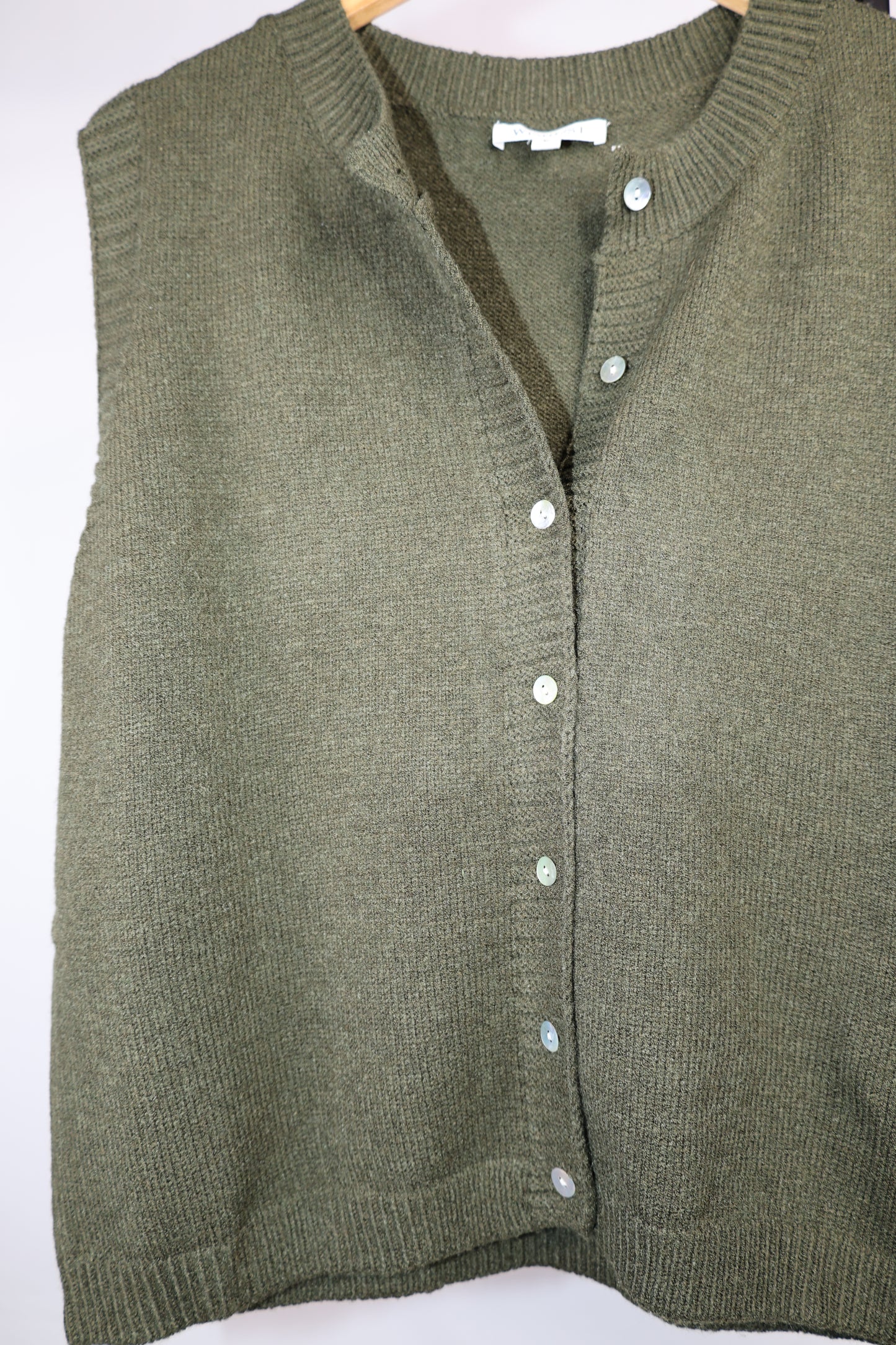 I'll Be There button up sweater vest
