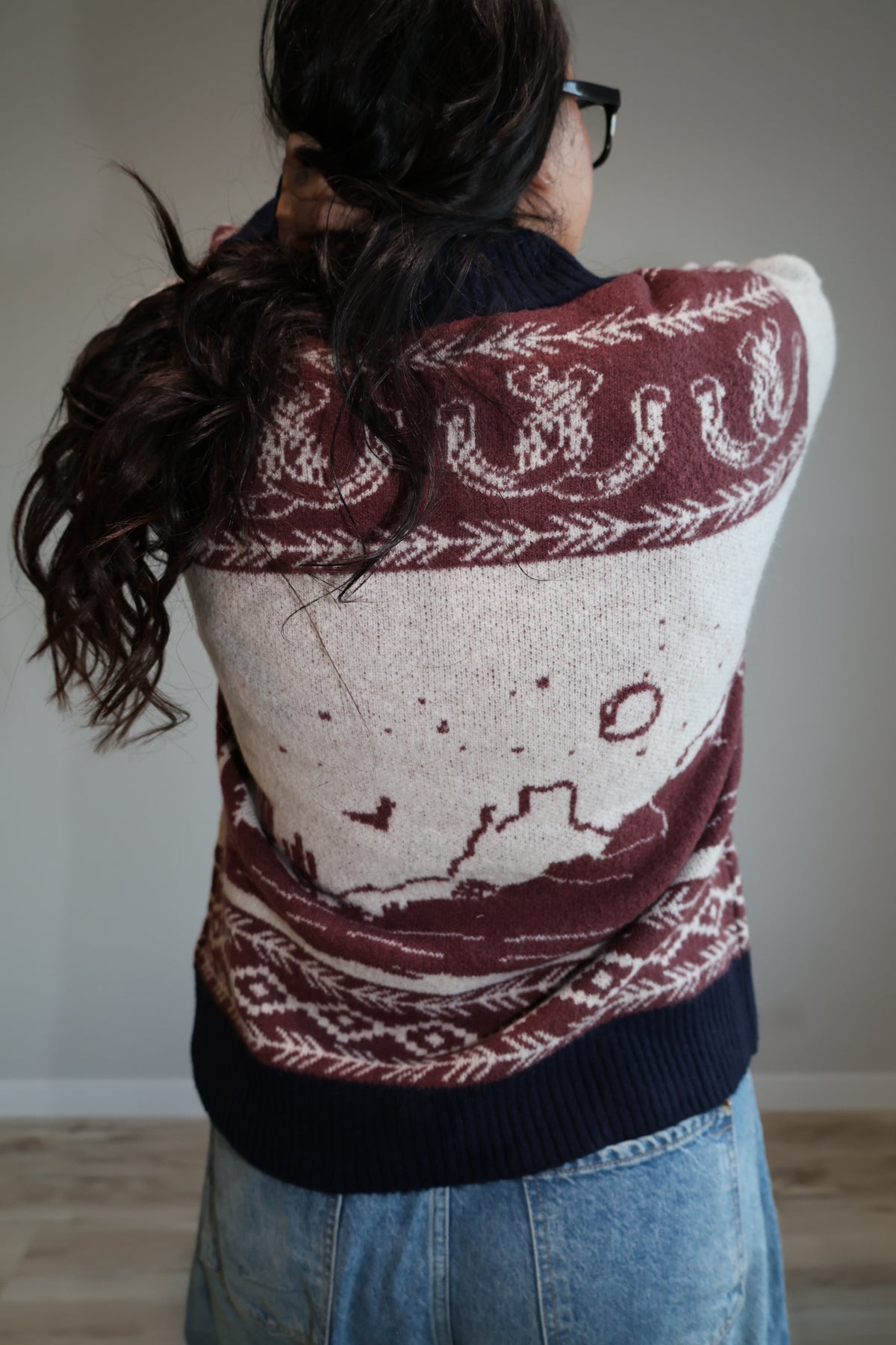 Further West toggle button cardigan