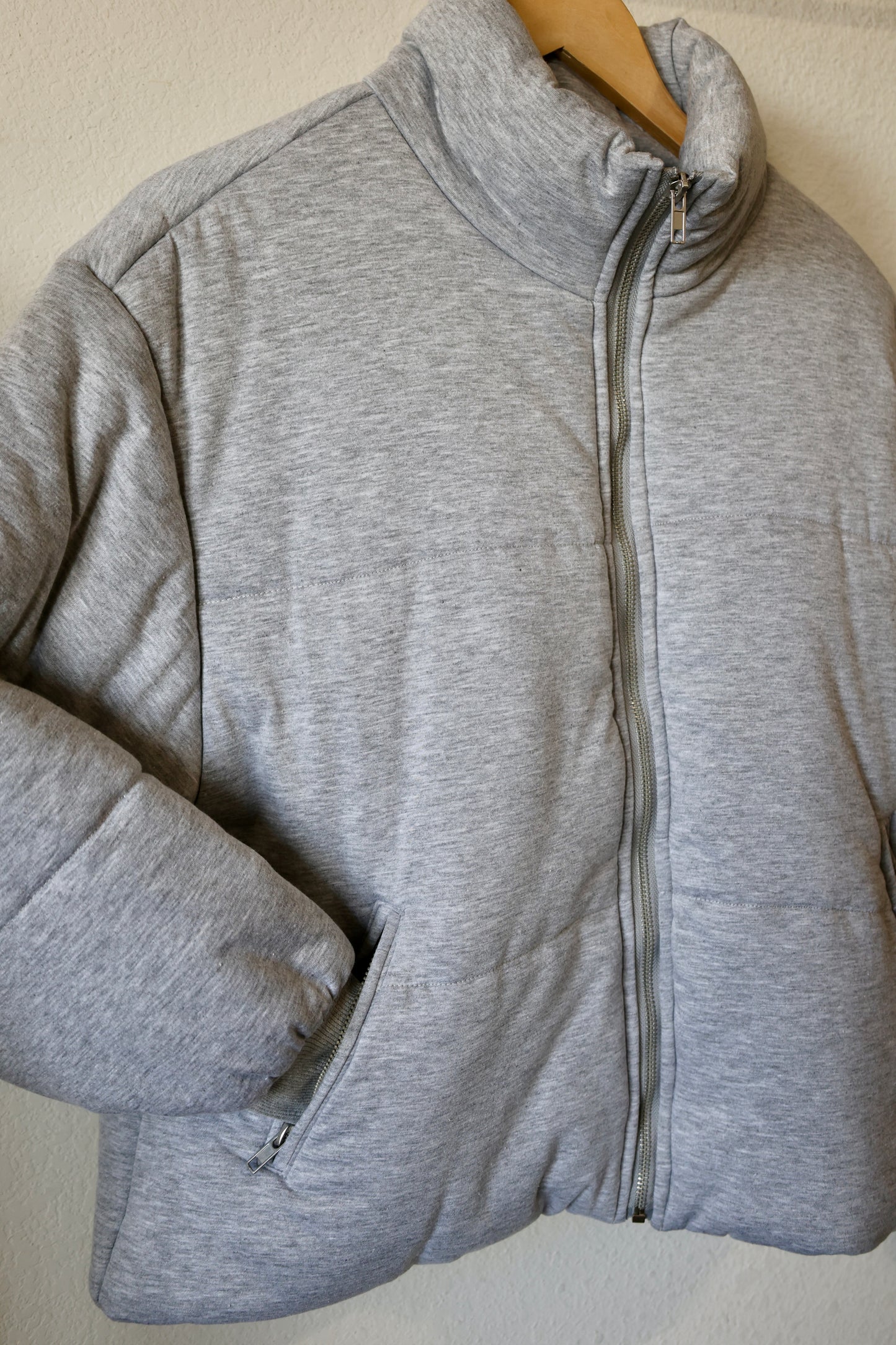 Sunday Edition Melange Jersey Puffer jacket