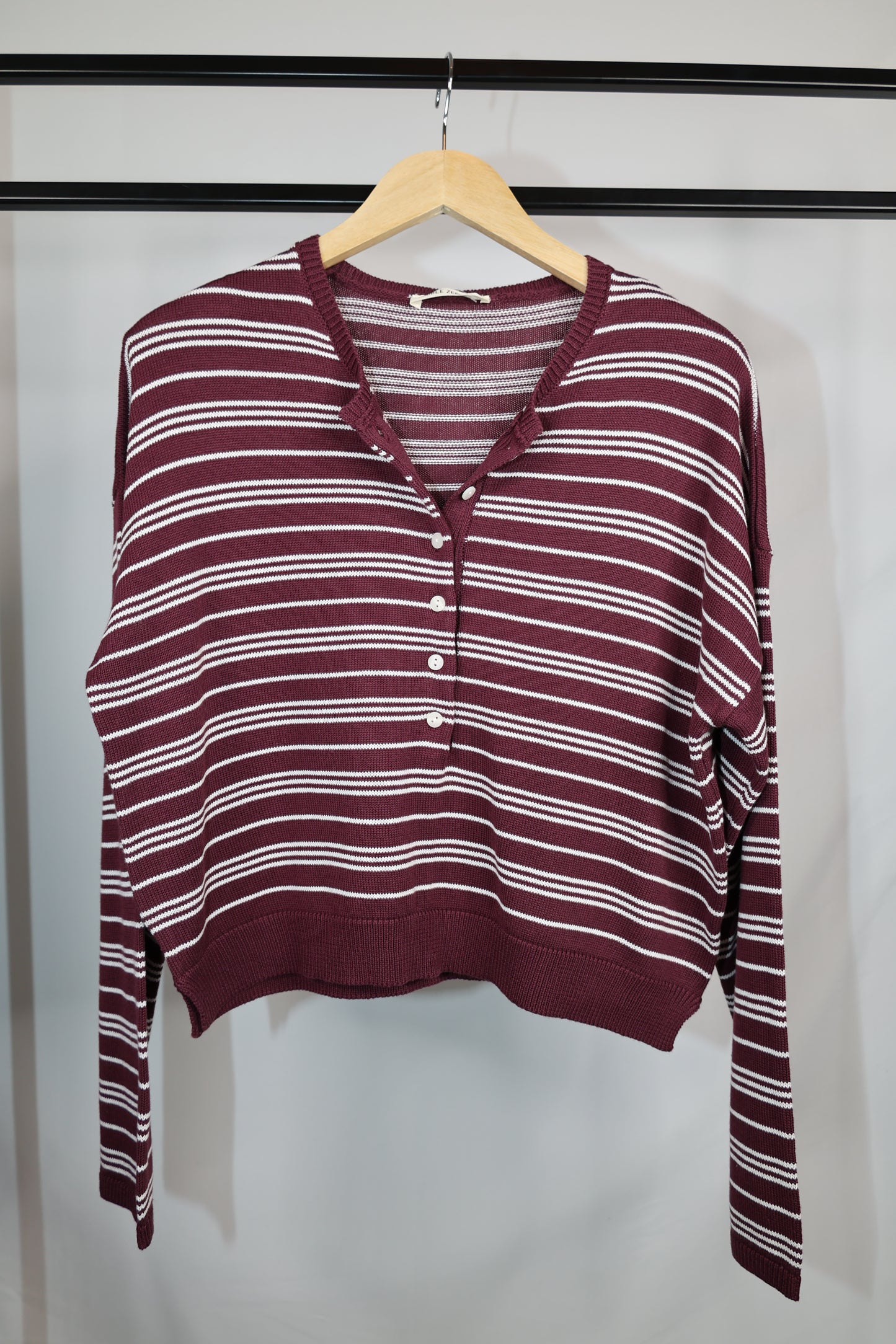 Hyfve - Striped Henley Sweater