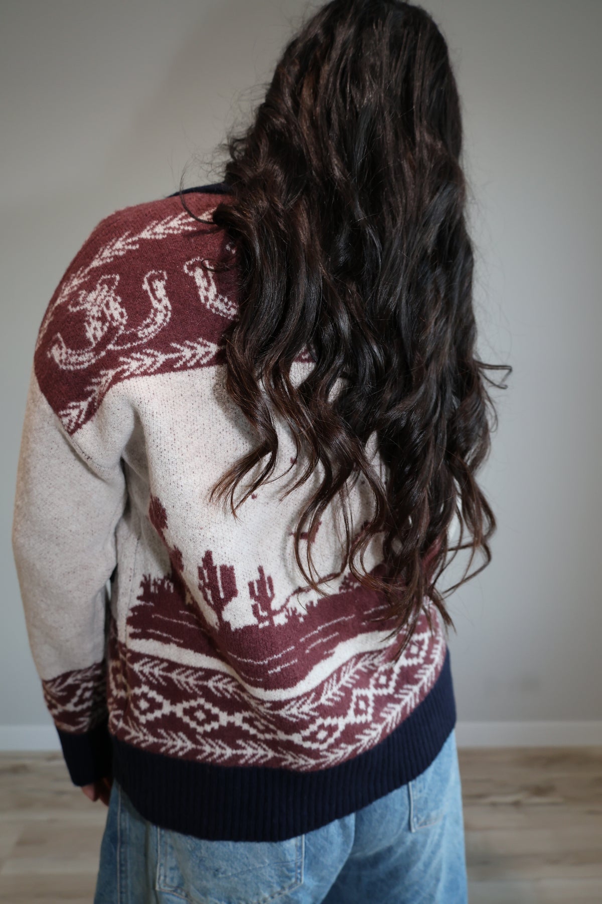 Further West toggle button cardigan