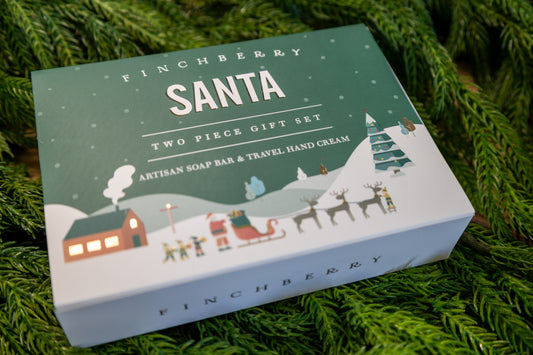 FinchBerry - Santa 2 Pc Bath & Body Holiday Gift Set