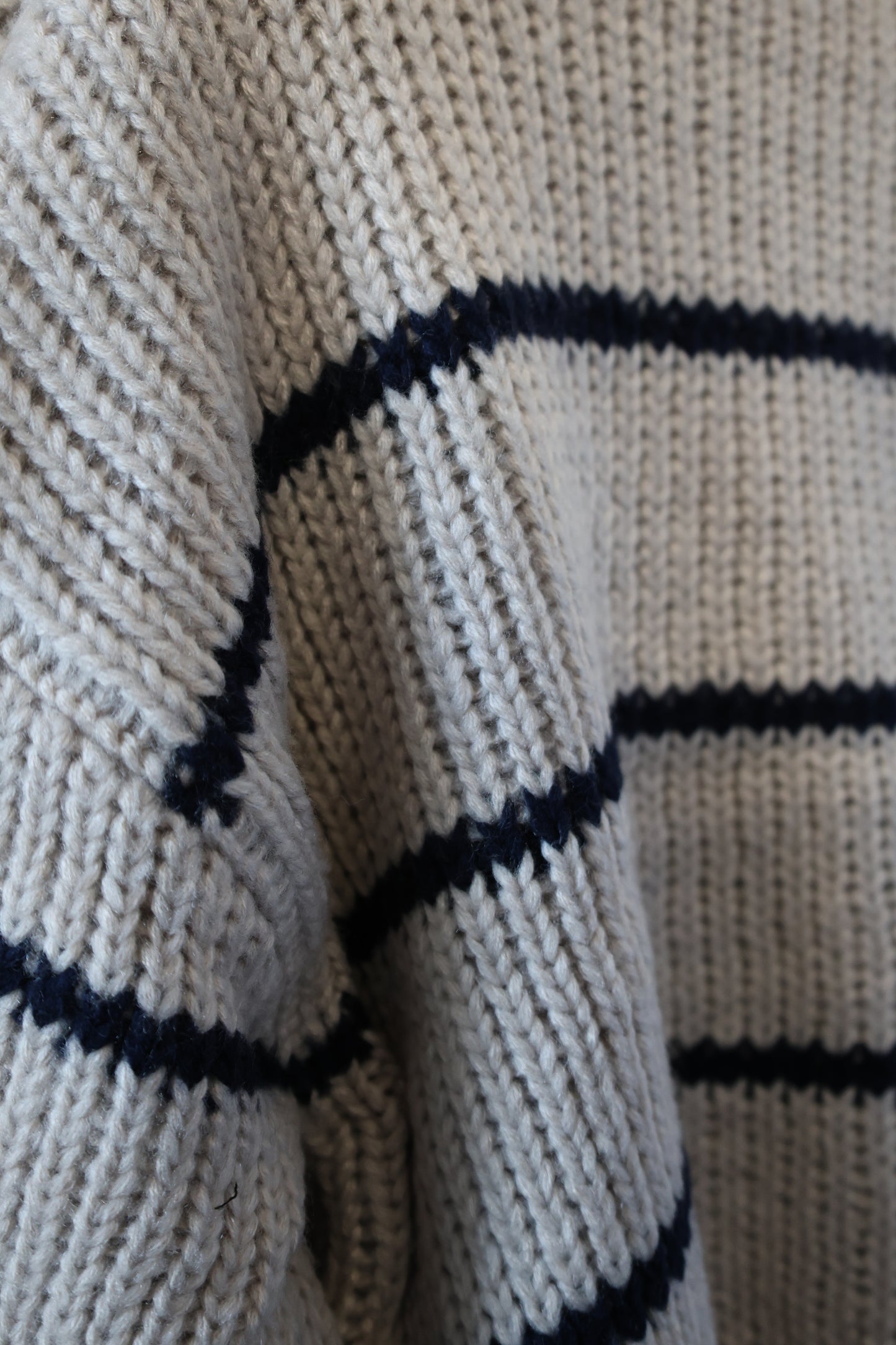 Dress Forum Navy stripe knit cardigan