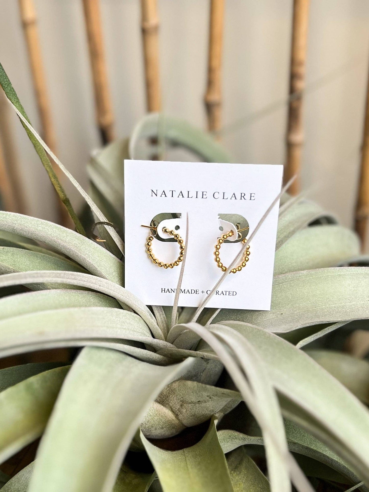 Natalie Clare Collections - Beaded Hoop Earrings