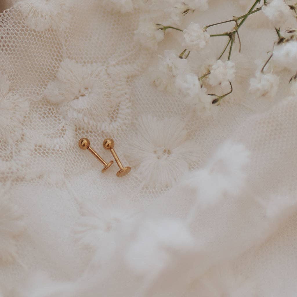 Mauve Jewelry Co. - Goldie Dot Flat Back Studs