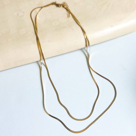 Natalie Clare Collections - Layered Snake Chain Necklace