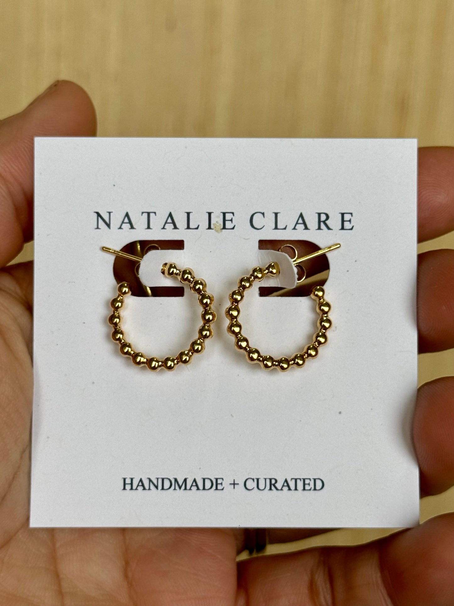 Natalie Clare Collections - Beaded Hoop Earrings