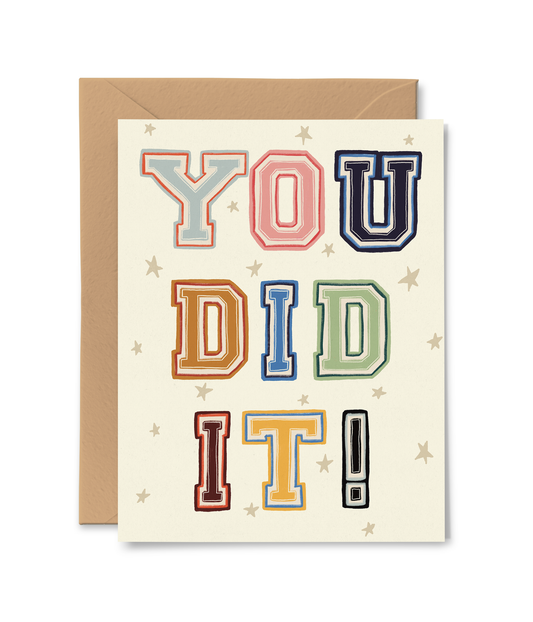 Pink Pigeon Studio - You Did It Card