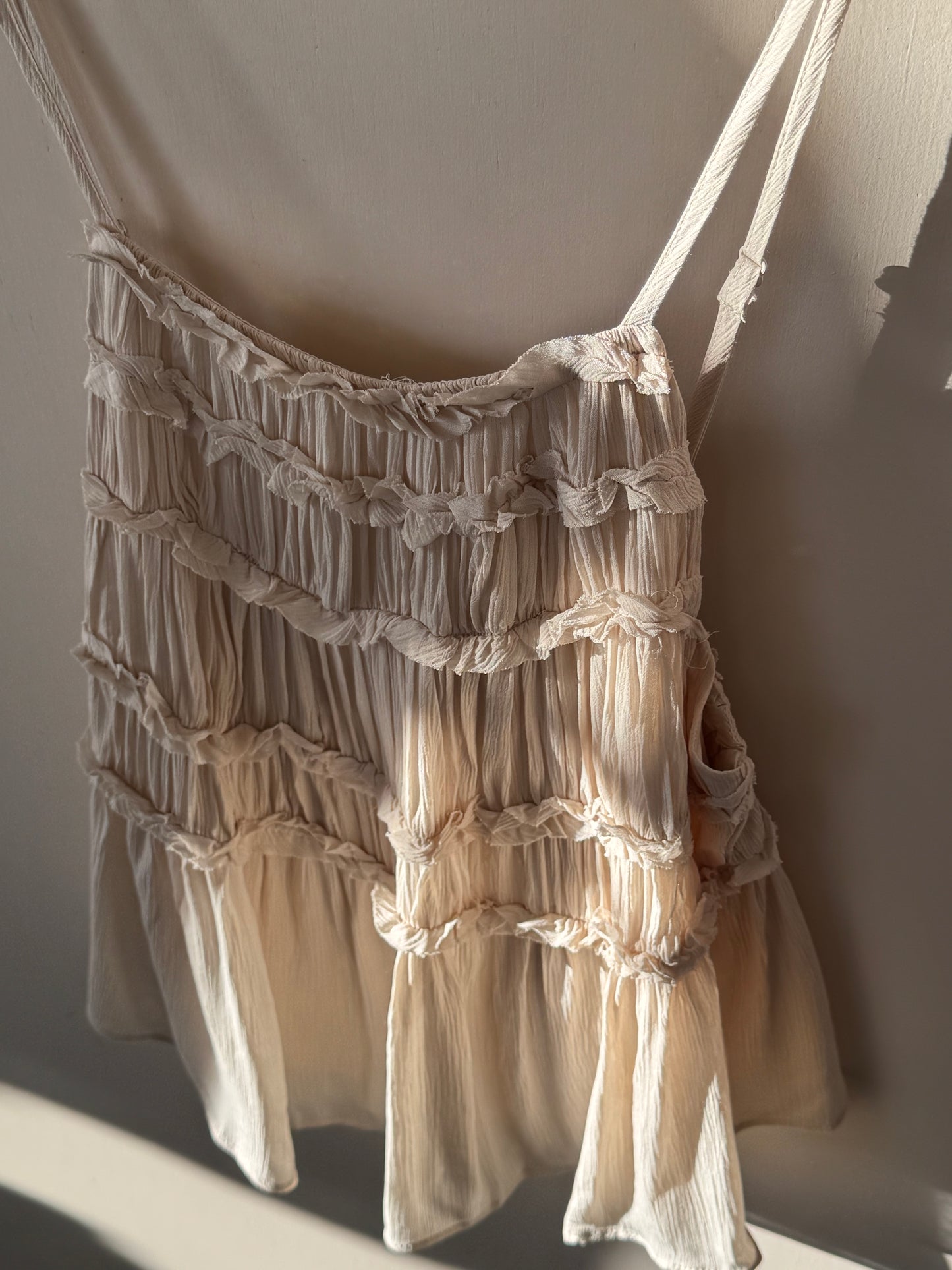 Mustard Seed - Flowy Cami Top w/ Ruffle Detail