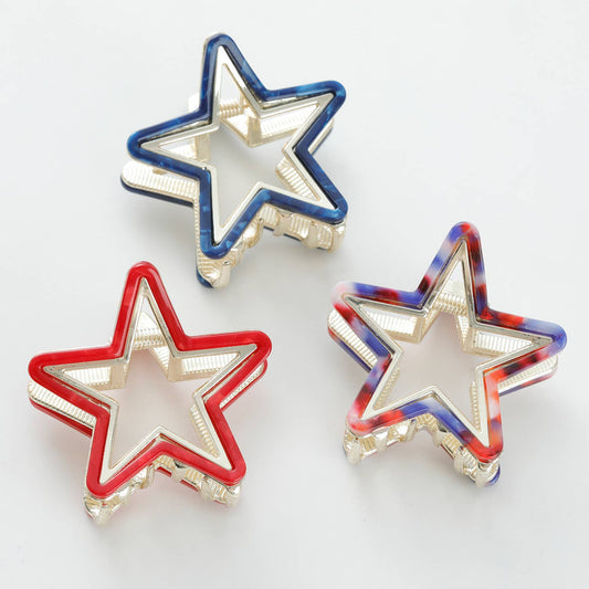 Adorro - Americana Star Metal Claw Clip