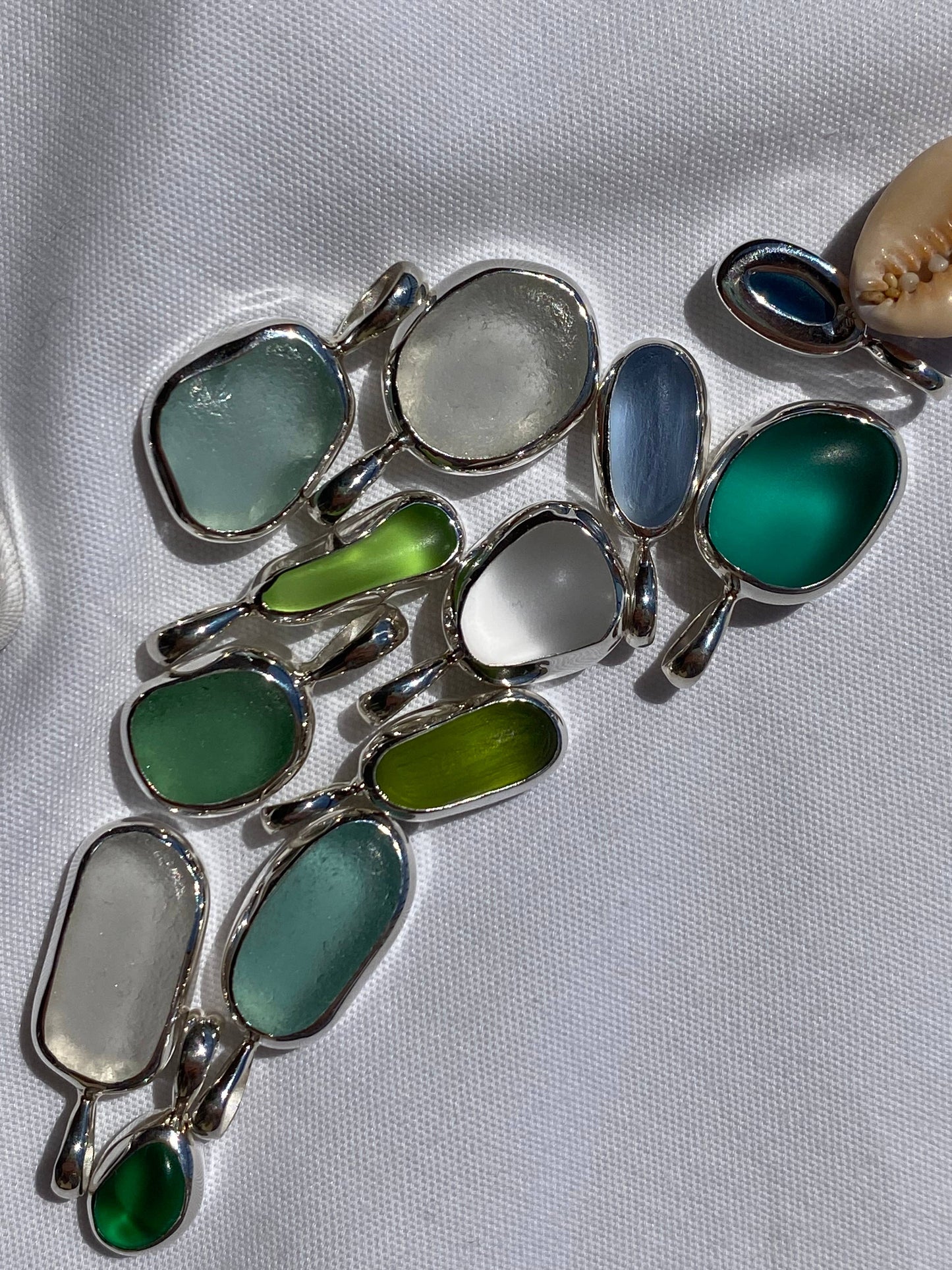 The Salty Gem - Sea Glass Necklace (Handmade)