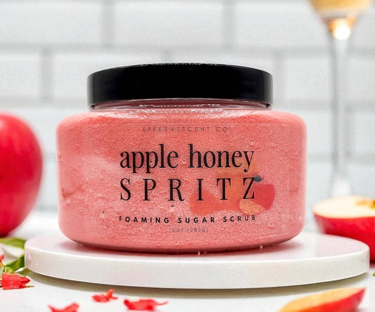 Effervescent Co. - Apple Honey Spritz | Foaming Sugar Scrub