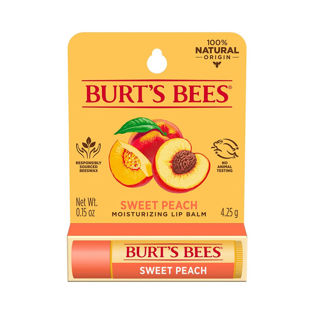 Burt's Bees - Sweet Peach Moisturizing Lip Balm With Beeswax