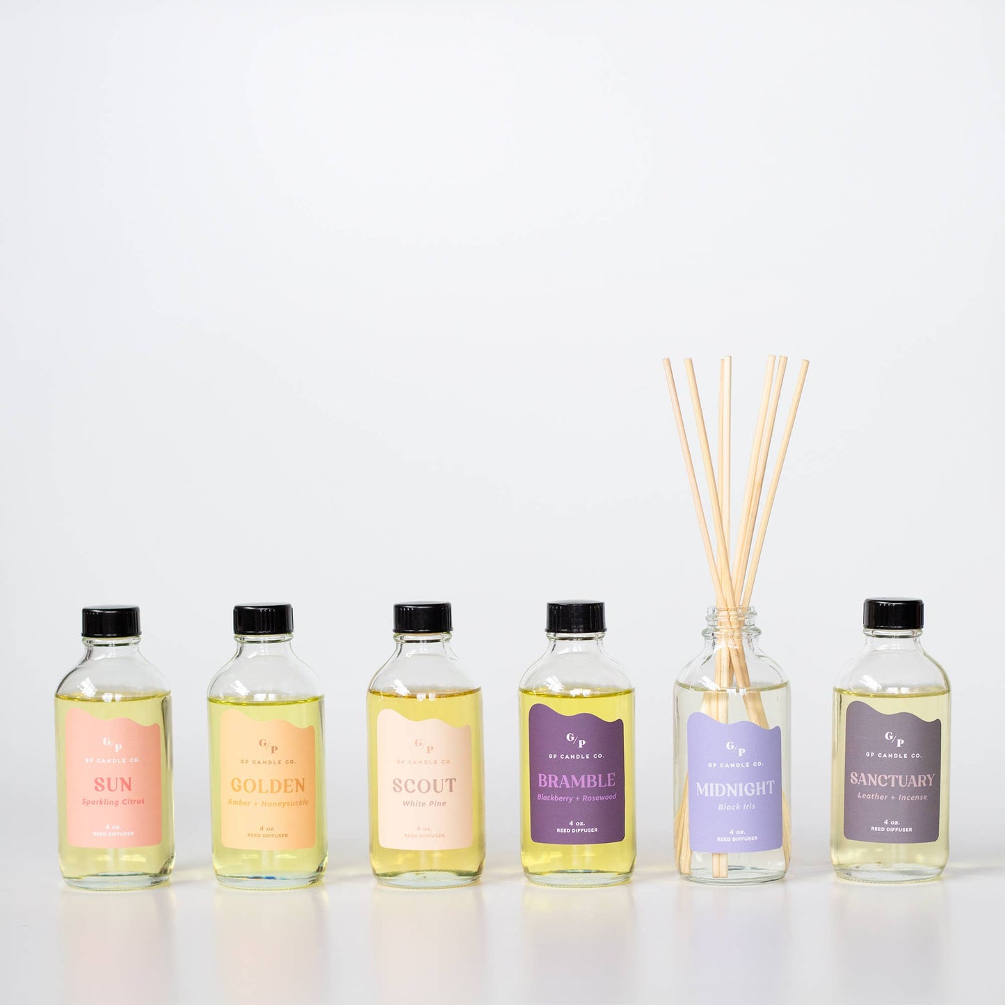 GP Candle Co. - Sanctuary 4 oz. Hue Reed Diffuser (Leather + Incense)