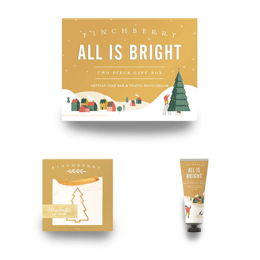 FinchBerry - All is Bright 2 Pc Soothing Bath & Body Holiday Gift Set