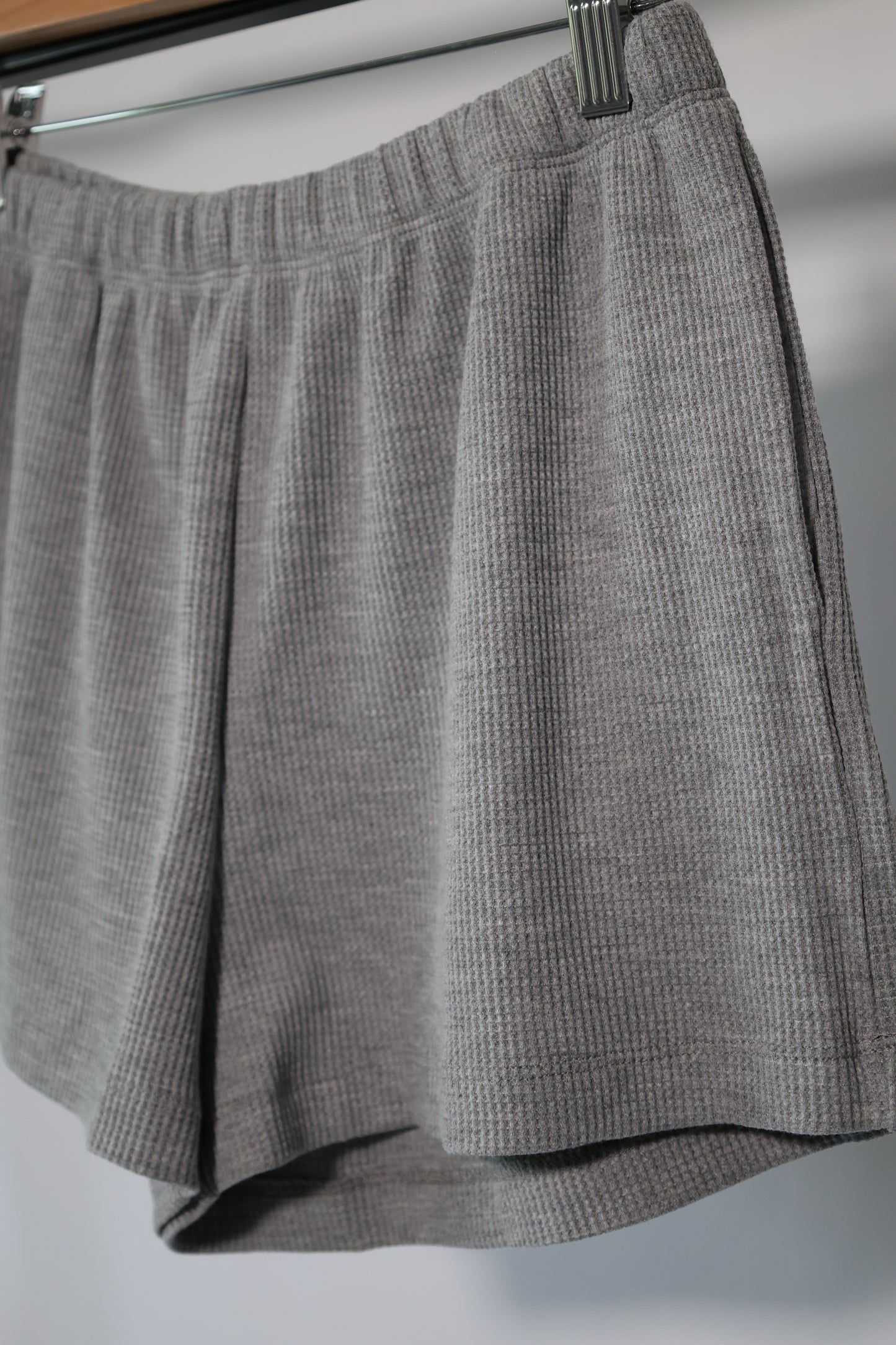 Wishlist - Grey Waffle Knit Lounge Shorts