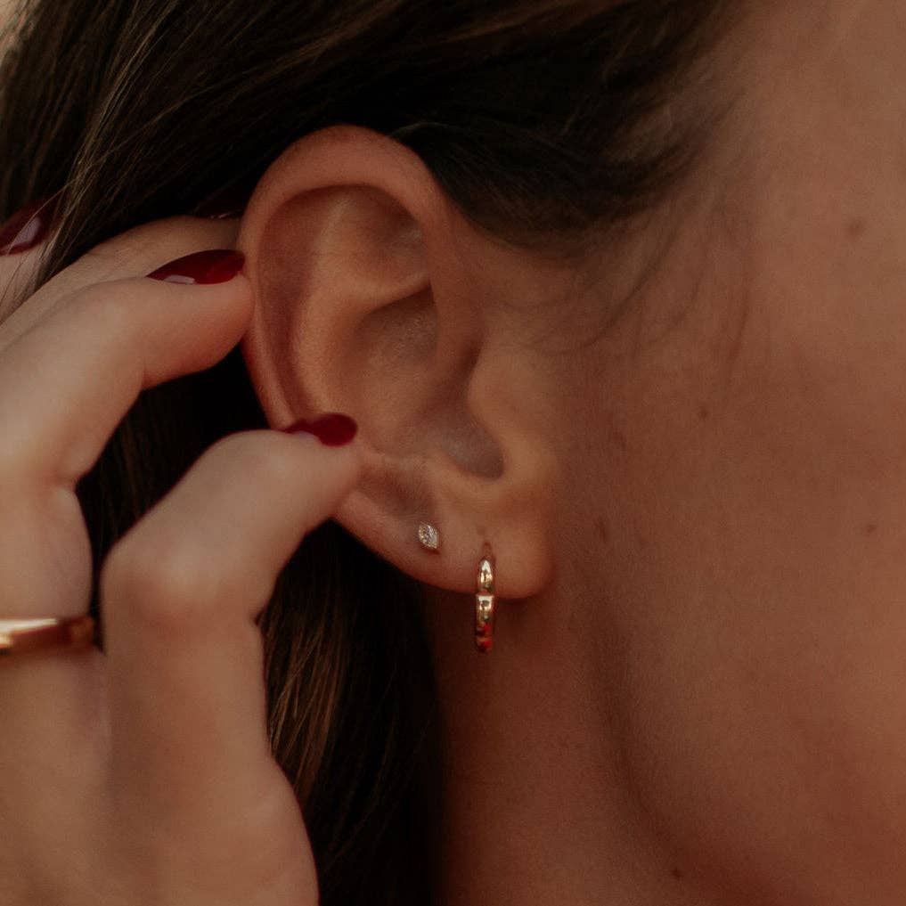 Mauve Jewelry Co. - Zoe Marquise Diamond Flat Back Studs