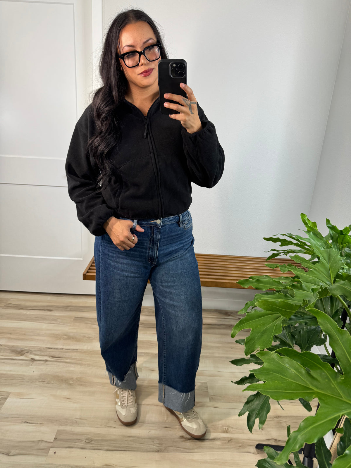 What's The Forecast cozy zip up jacket