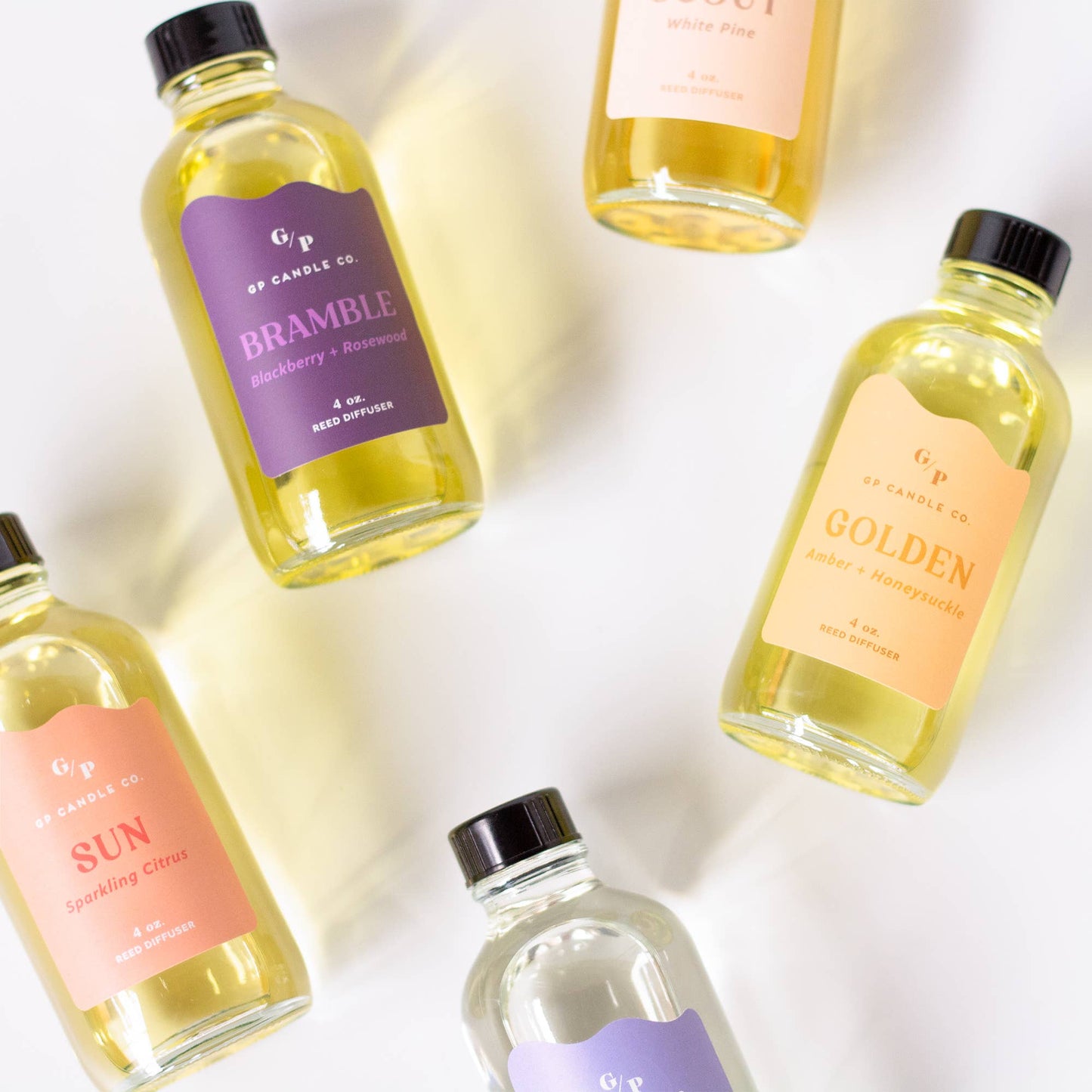 GP Candle Co. - Sun 4 oz. Hue Reed Diffuser (Sparkling Citrus)