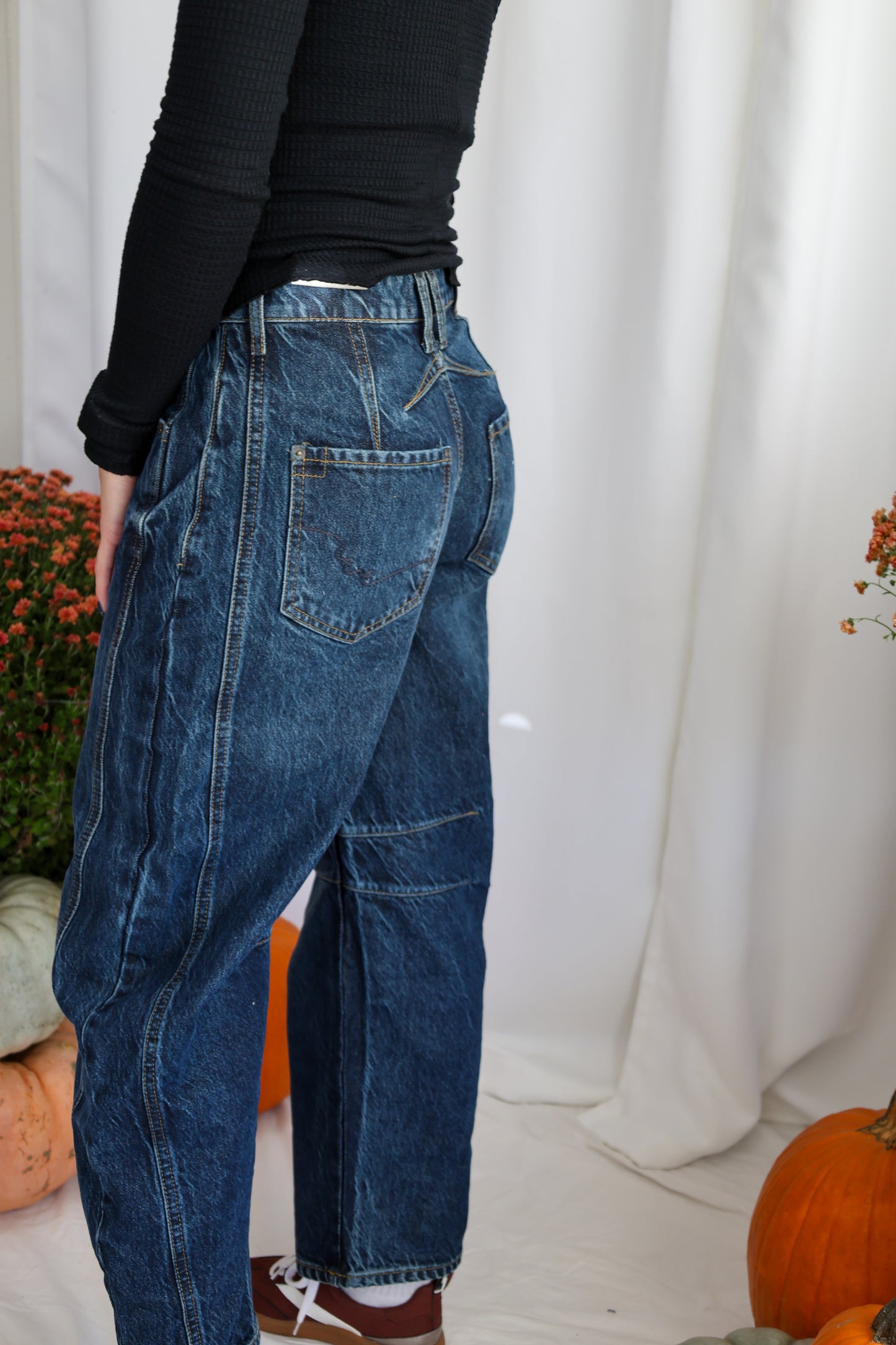 Free People good luck mid rise barrel jeans