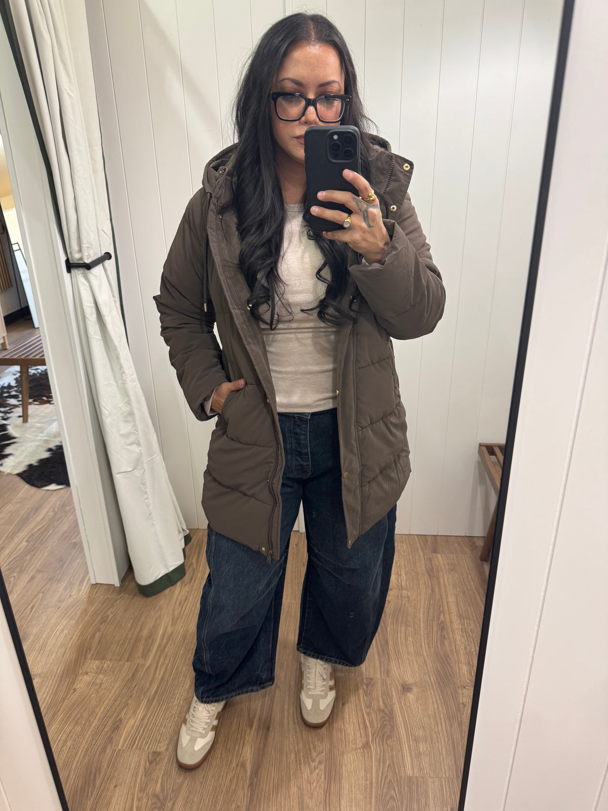 Last Minute Plans long hoodie coat
