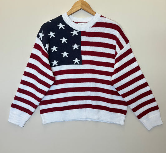 Le Lis - American Flag Sweater