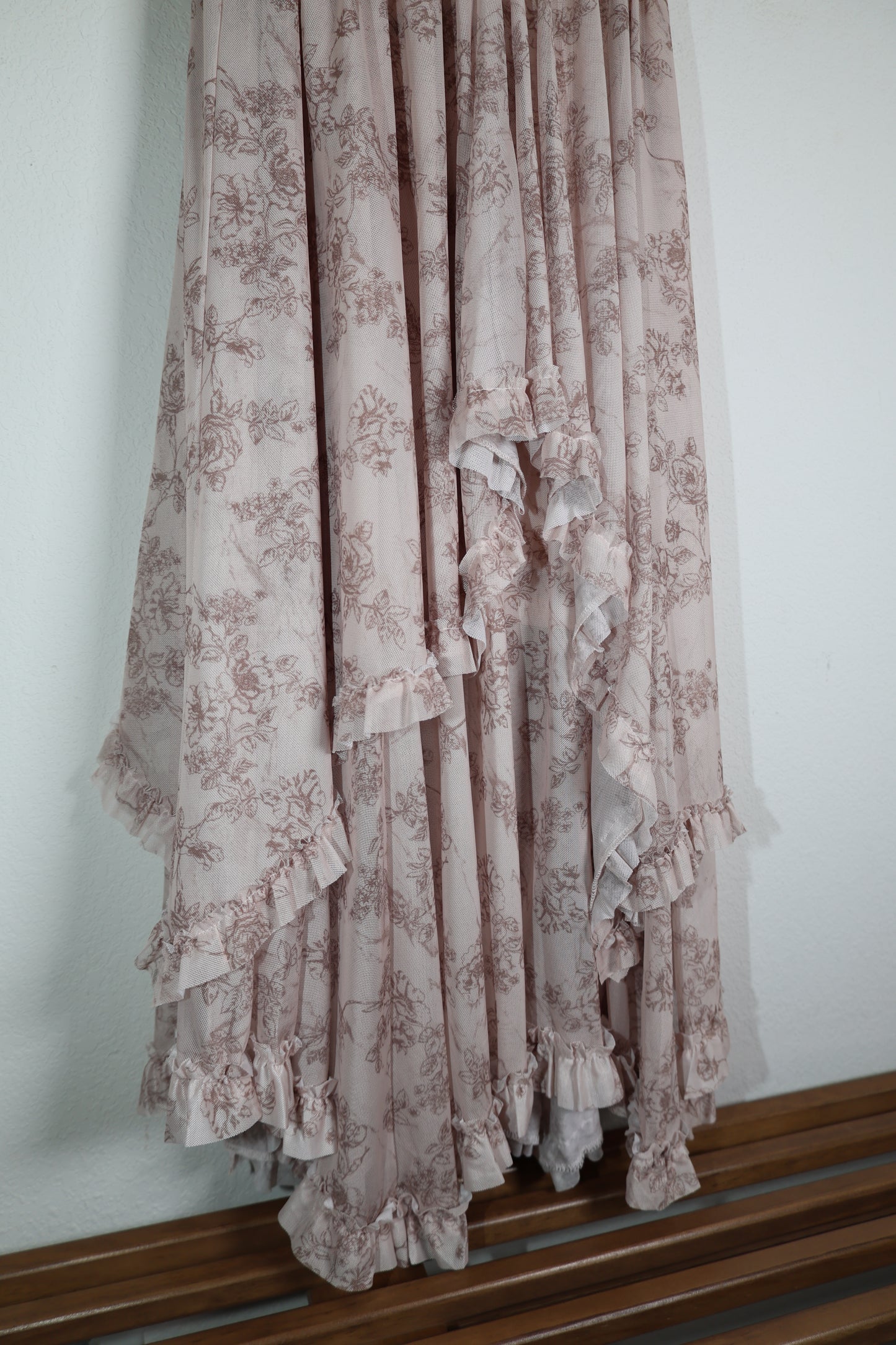 Baevely by Wellmade USA - FLORAL PRINT SHEET MIDI SKIRT