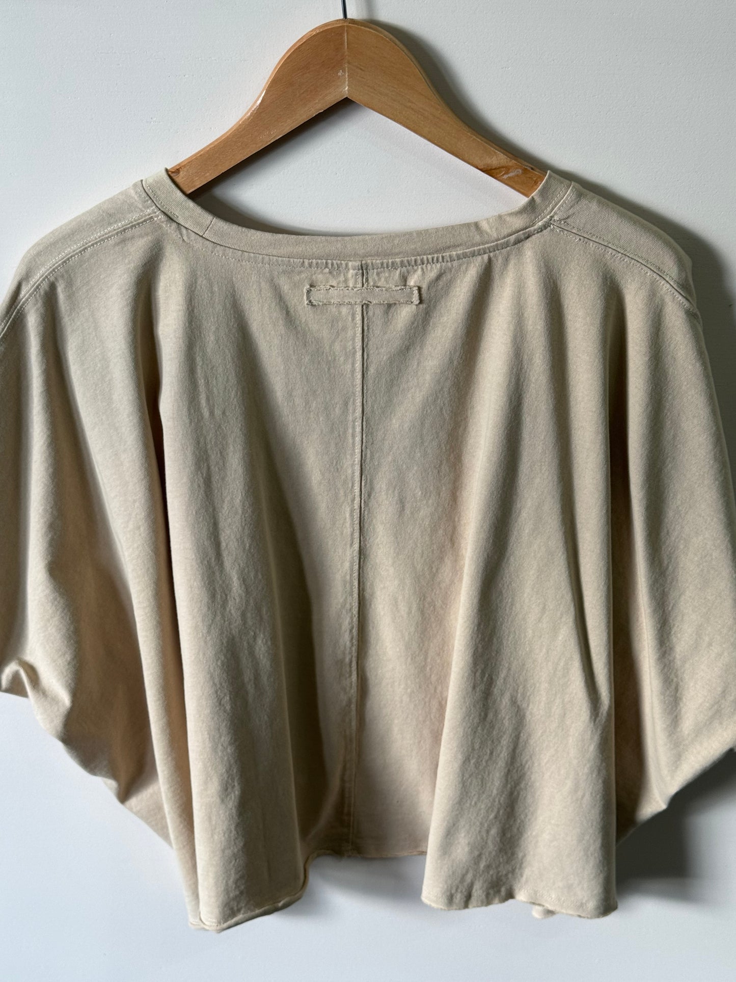Miou Muse - Tan Oversized Boxy Tee