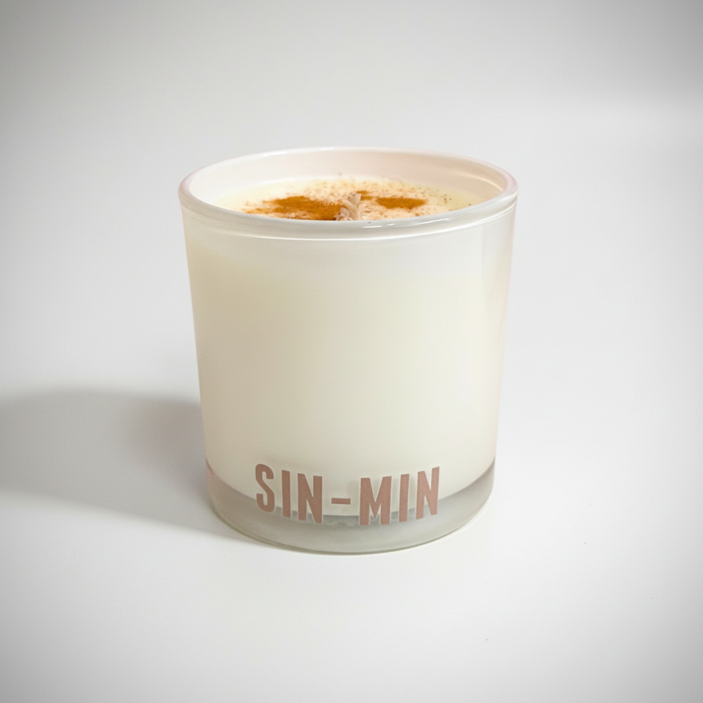 SIN-MIN - Horchata Candle - (Sweet Cinnamon & Vanilla Scented) - 10 oz