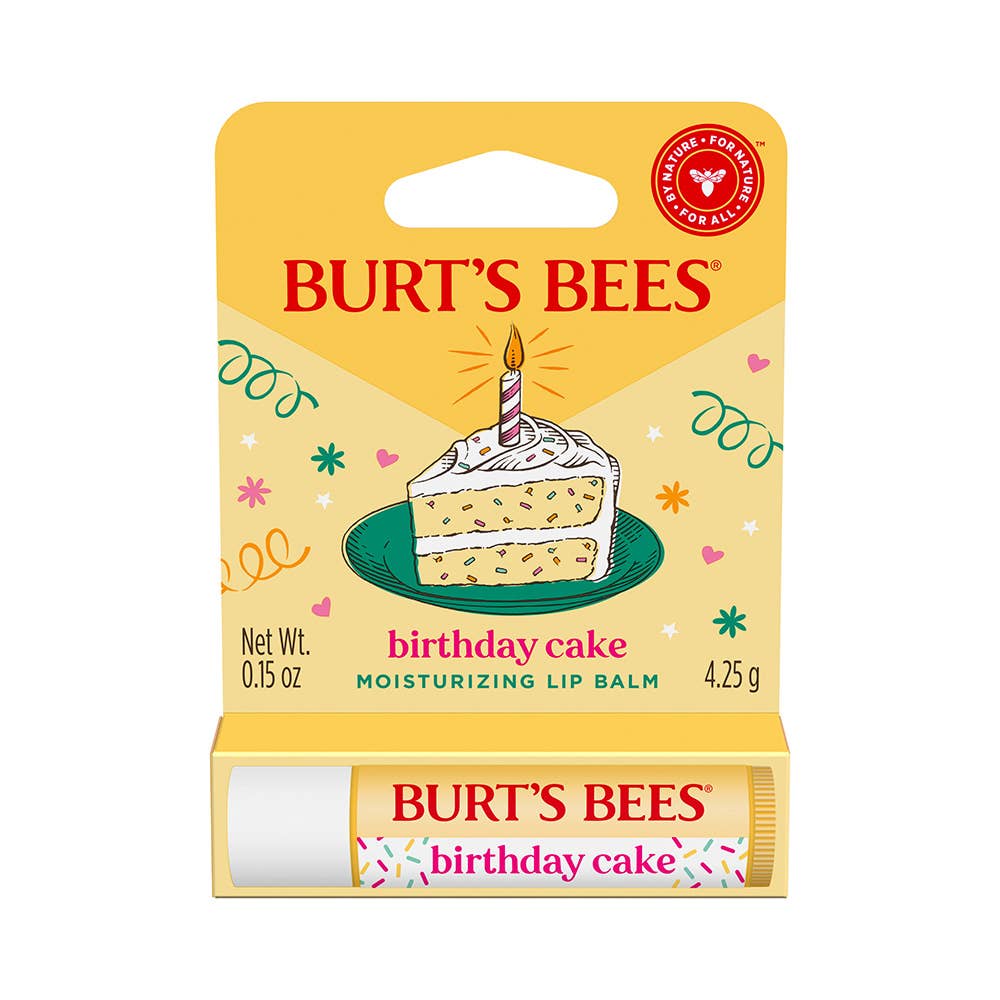 Burt's Bees - Birthday Cake Moisturizing Lip Balm With Beeswax Blister Box