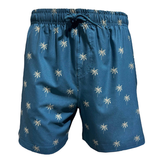 MARINA WEST SWIM - Men's Swim Short Palms on Teal