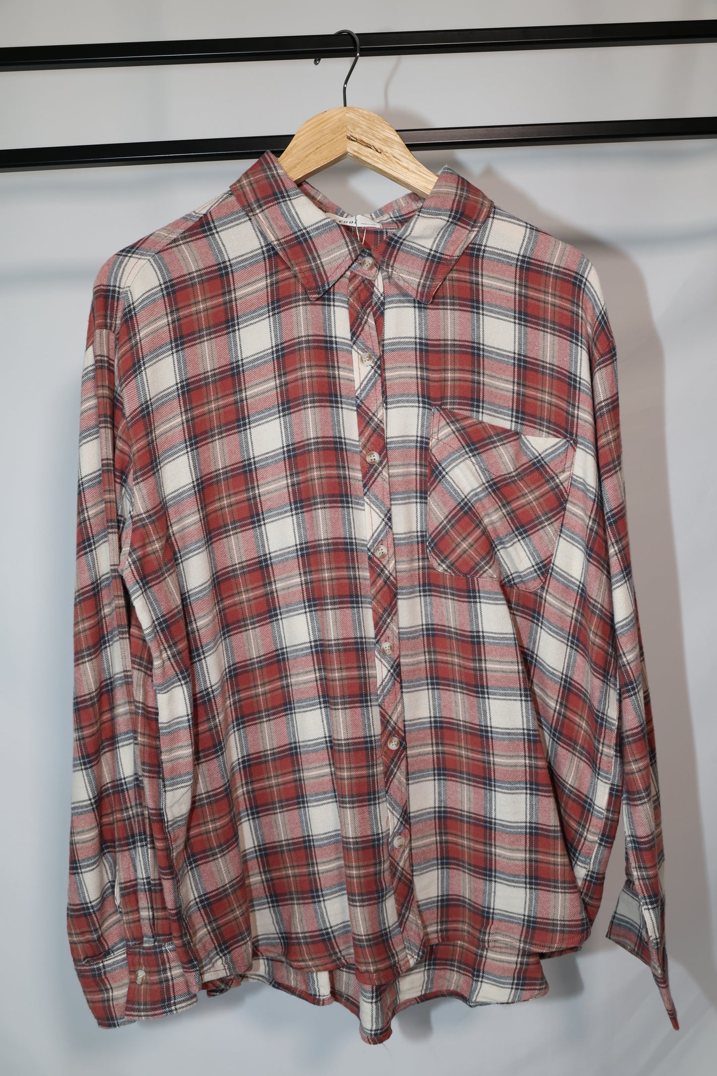 Be Cool - ROSEWOOD PLAID FLANNEL SHIRT