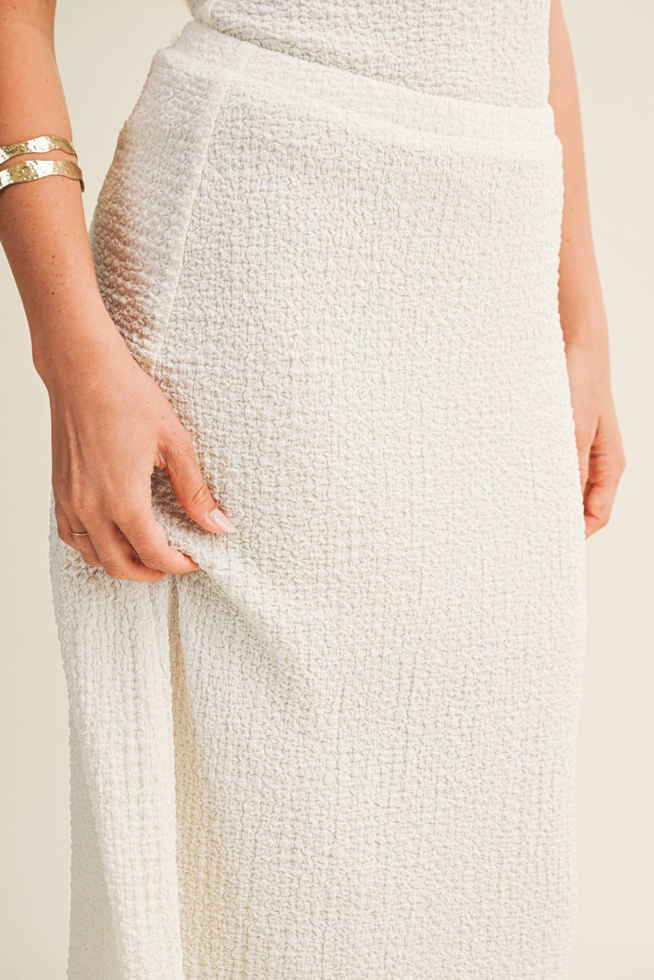 Mustard Seed - BUBBLE-TEXTURED JERSEY SKIRT