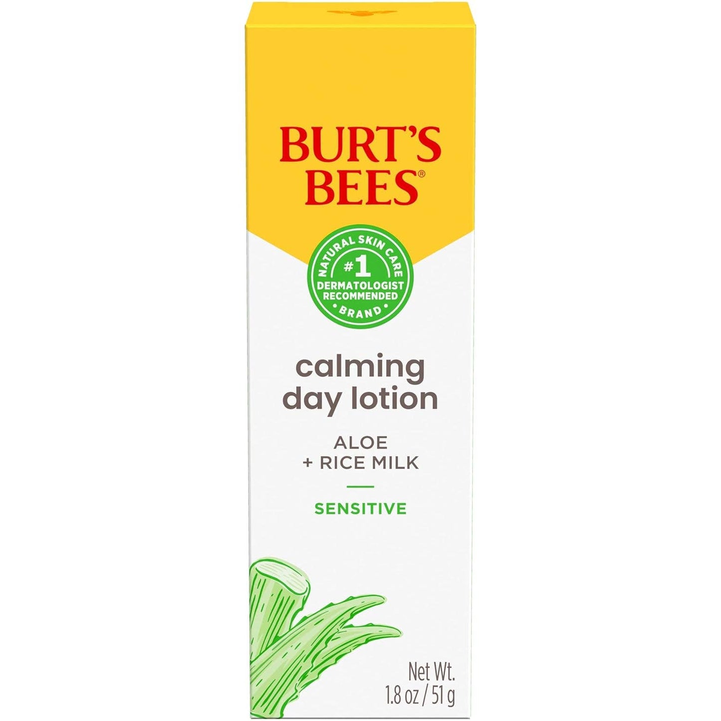 Burt's Bees - Calming Day Lotion Sensitive Solutions With Aloe + Rice Milk