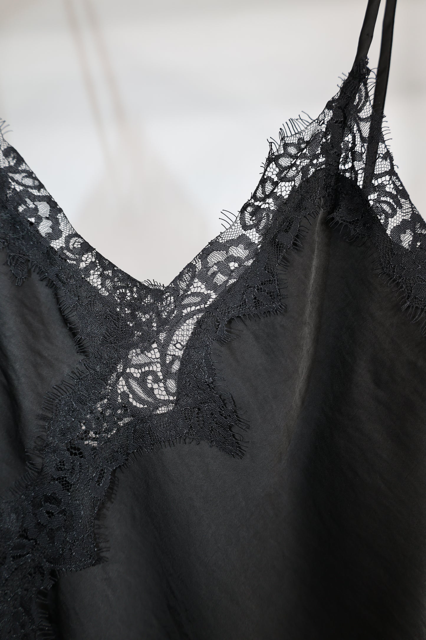 Hyfve - Black Lace Lined Satin Tank
