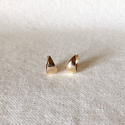 GoldFi - 18k Gold Filled Polished Clicker Hoop Earrings