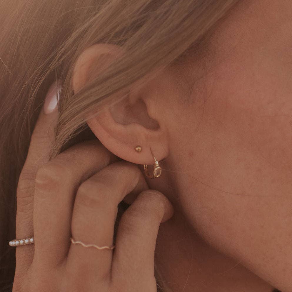 Mauve Jewelry Co. - Goldie Dot Flat Back Studs