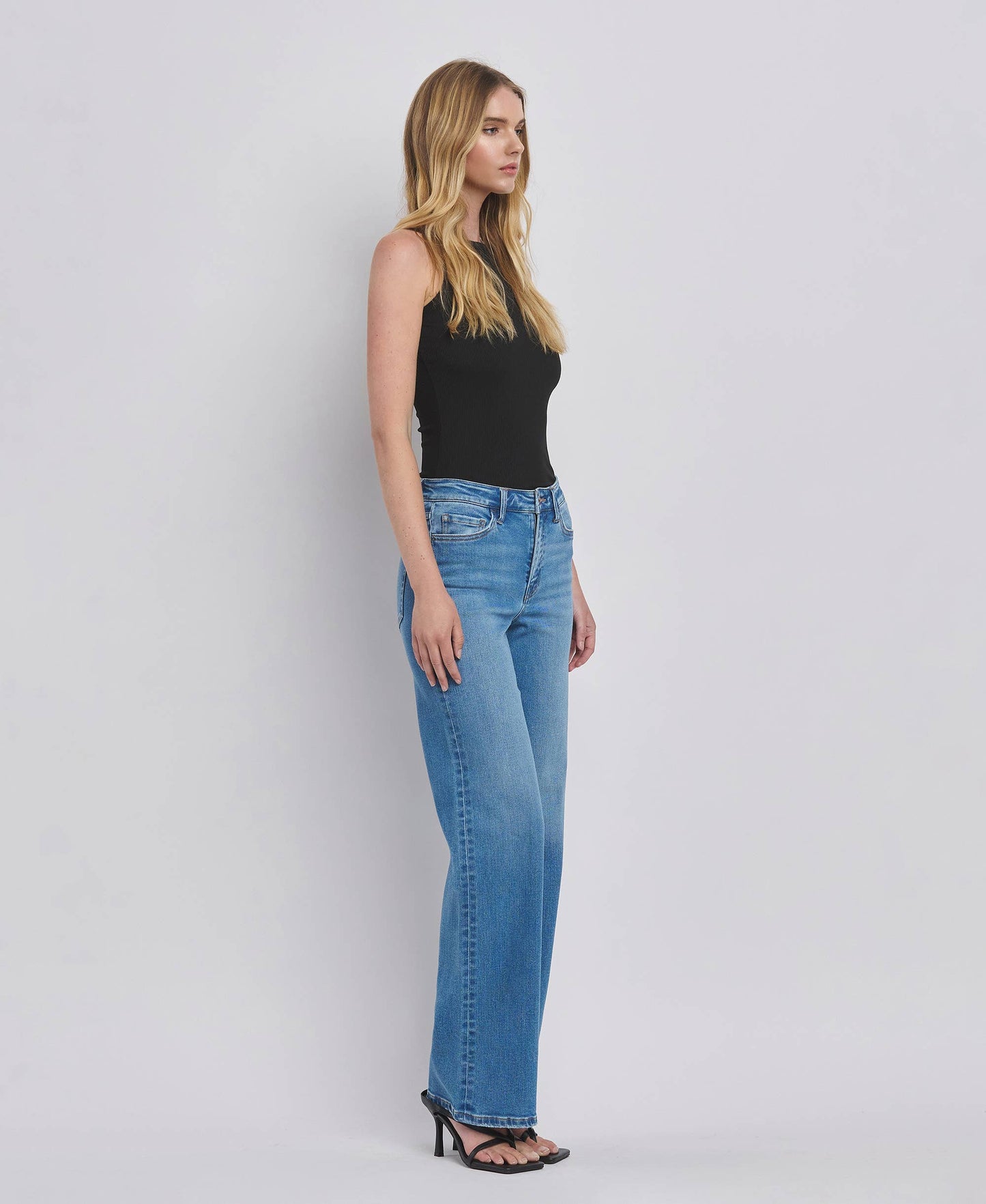 FLYING MONKEY - HIGH RISE WIDE JEANS