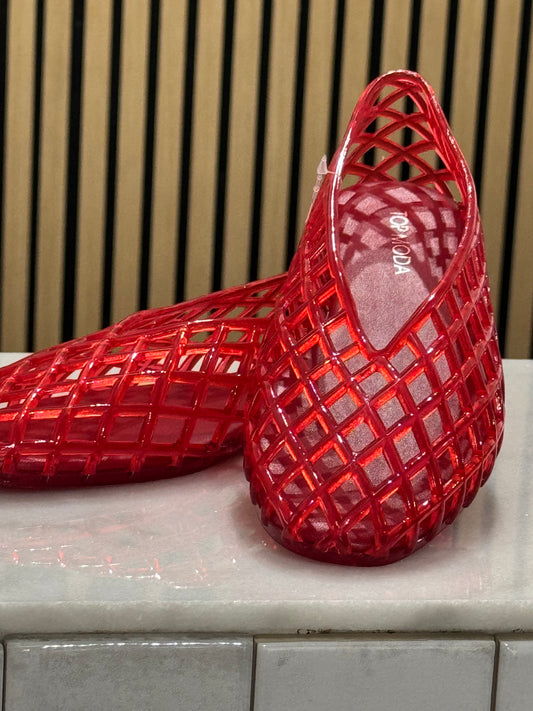 CCOCCI - Ashley Jelly Flats / Red