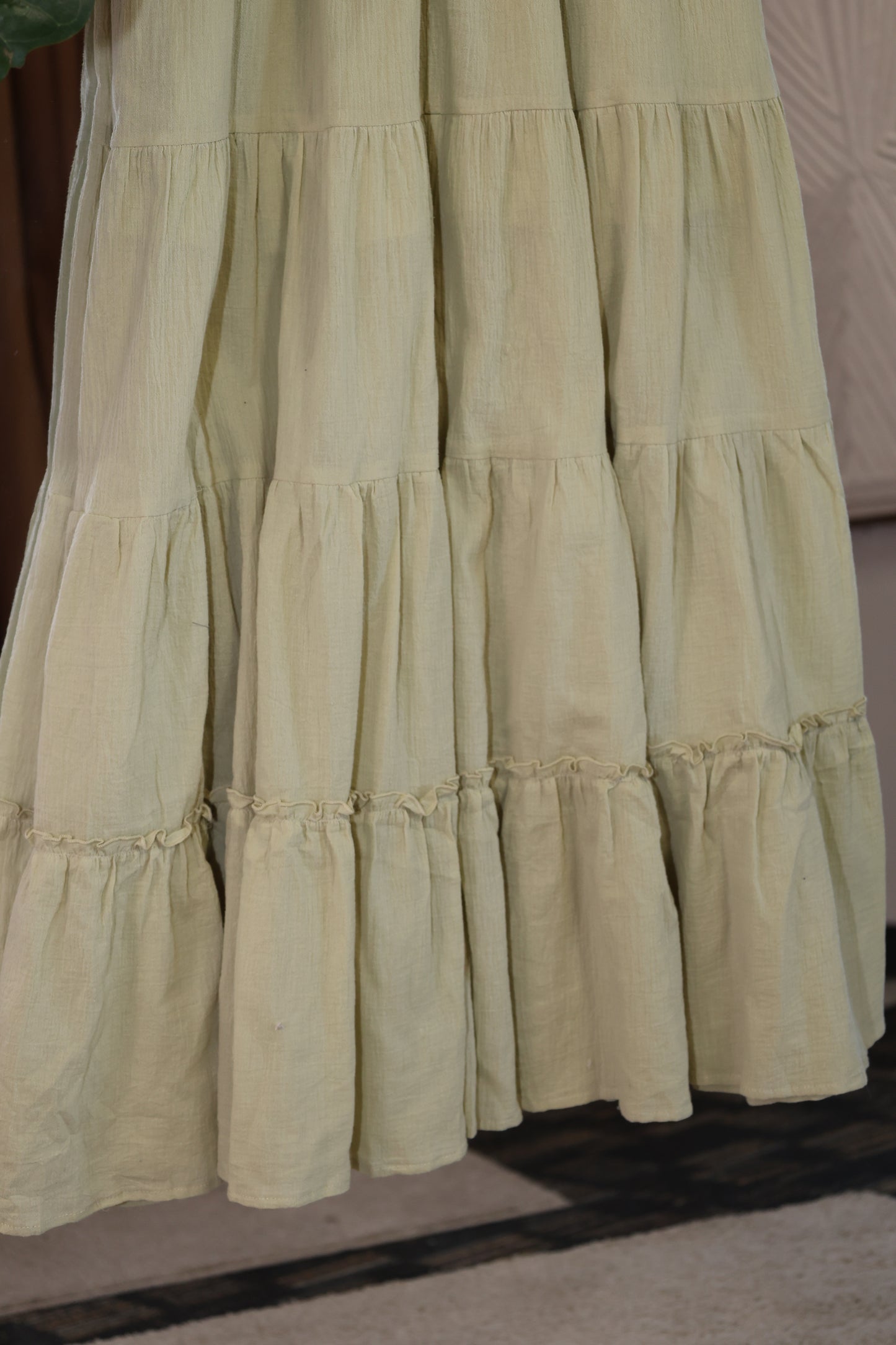 Sky to Moon - SOLID COLOR CAP SLEEVE FIT&FLARE MAXI DRESS