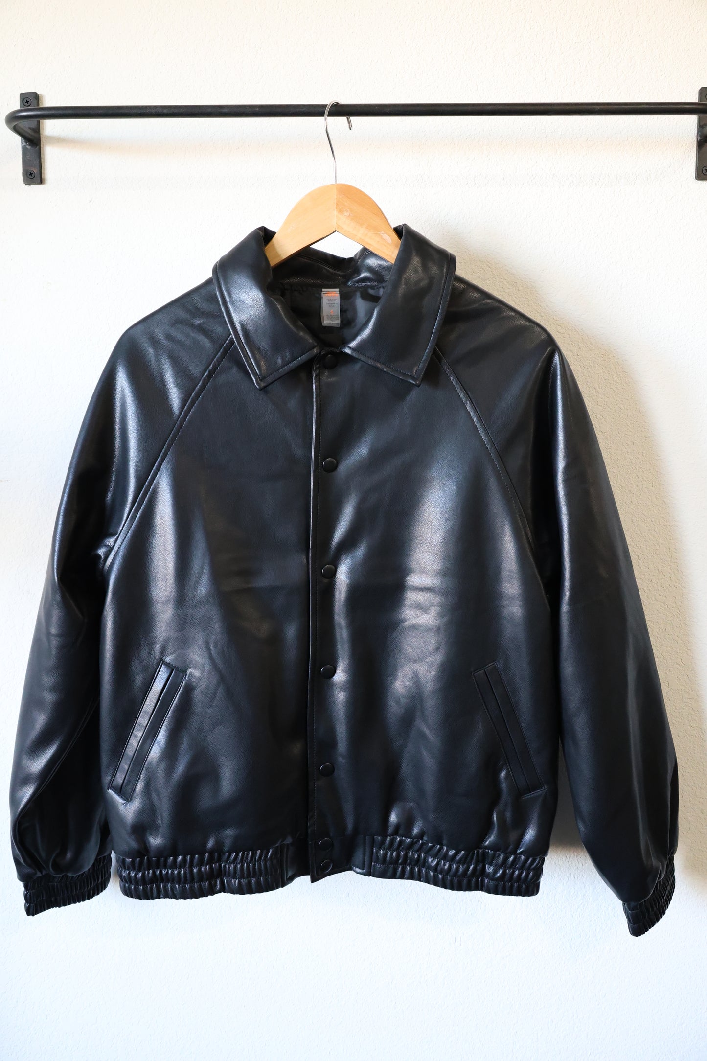 Mono B - Vegan Leather Bomber Jacket