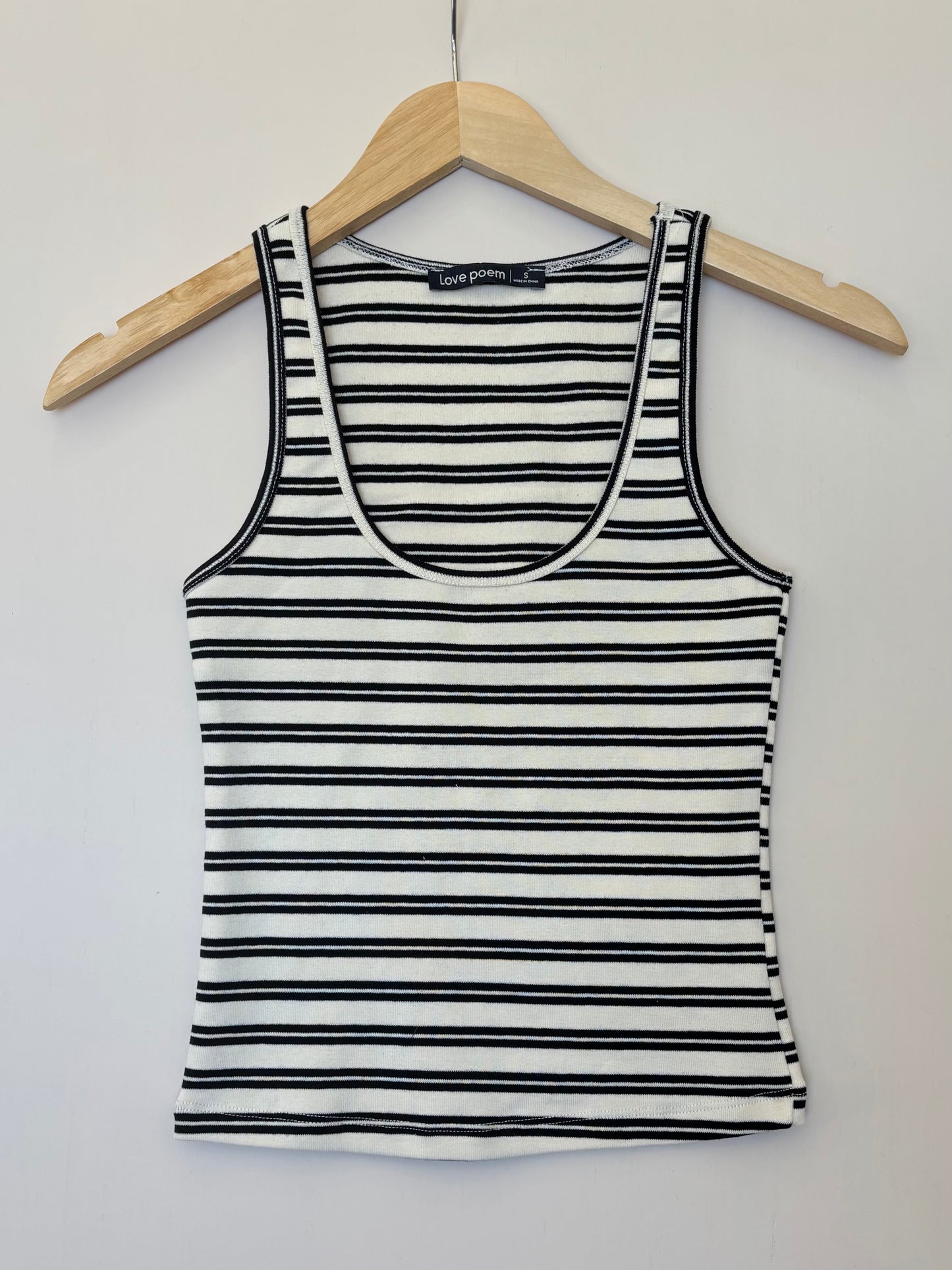 Love Poem - Candy Stripe Scoop Tank