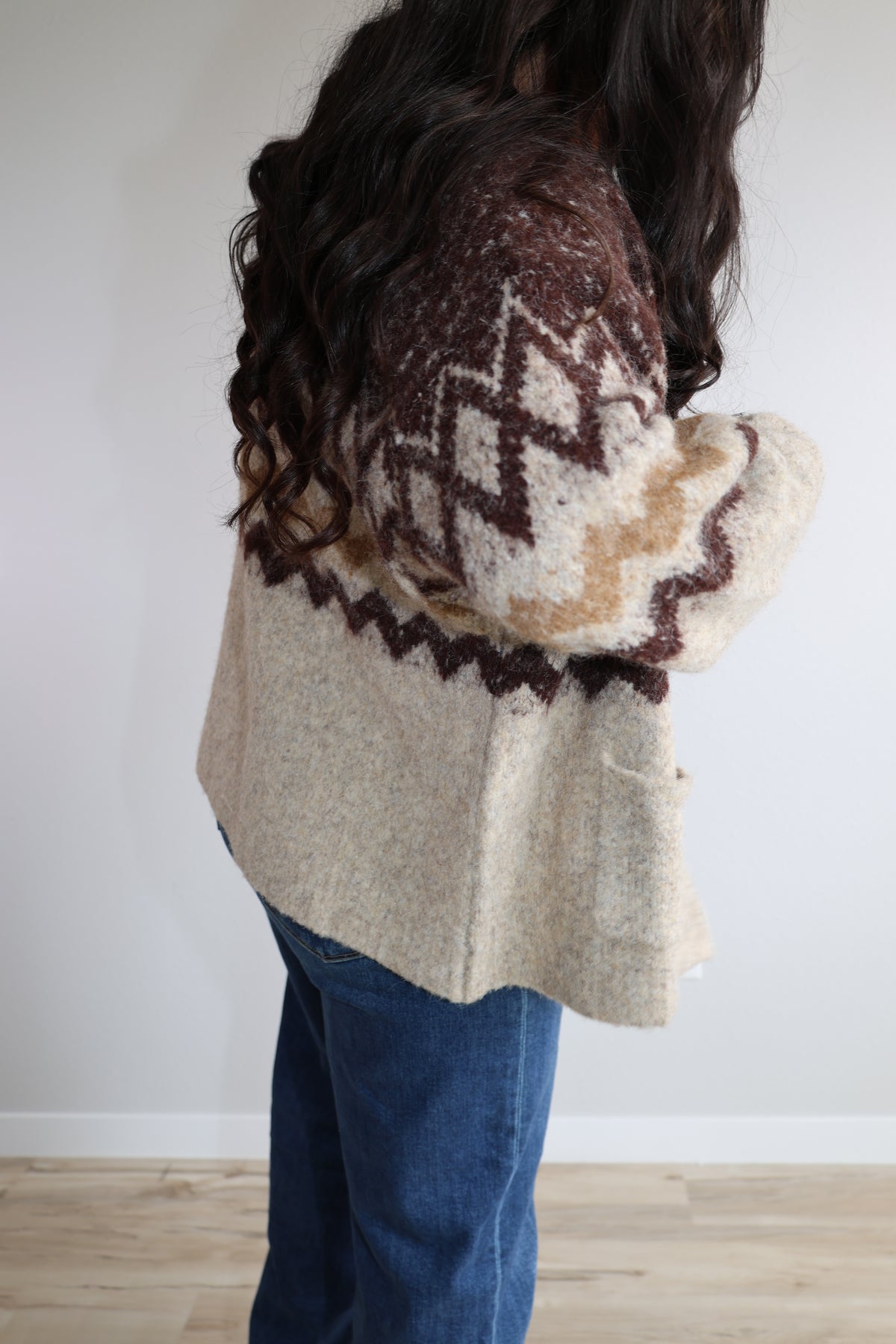 You Seem Familiar oversized long v-neck button front cardigan