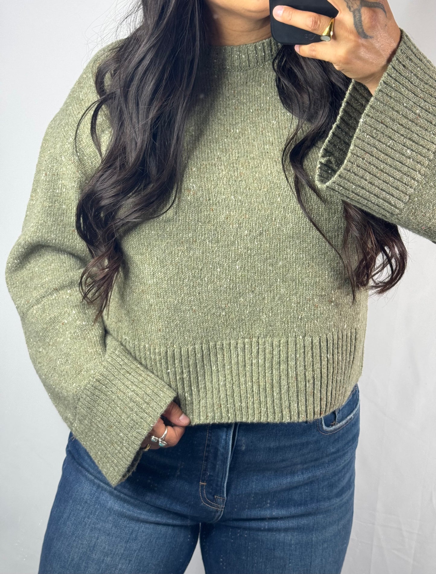 Let's Get Coffee sprinkled effect sweater