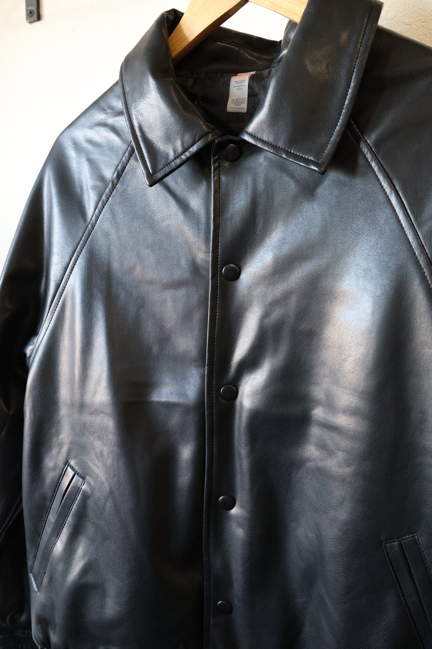 Mono B - Vegan Leather Bomber Jacket