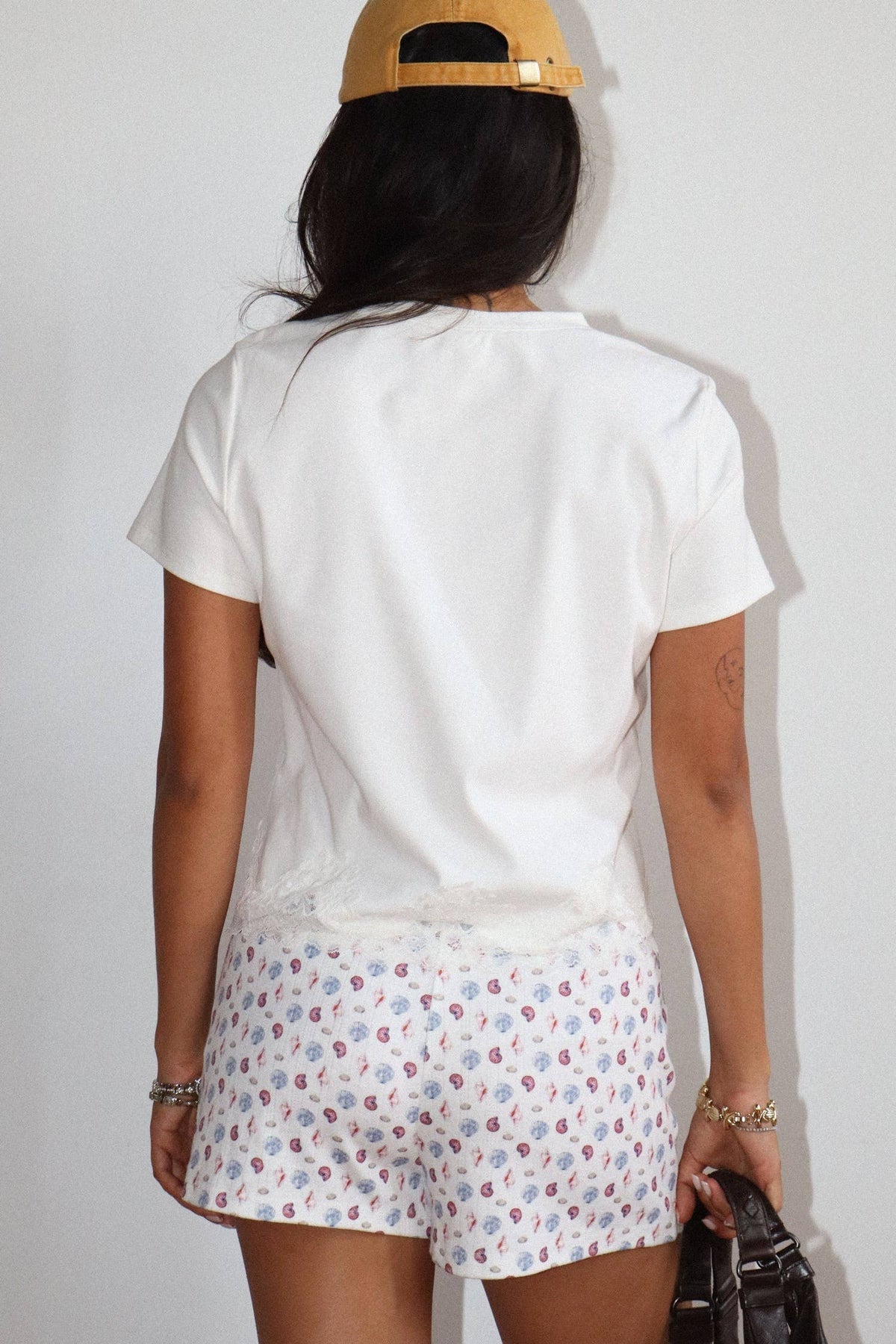 Bailey Rose - Lace Trim Short Sleeve Tee