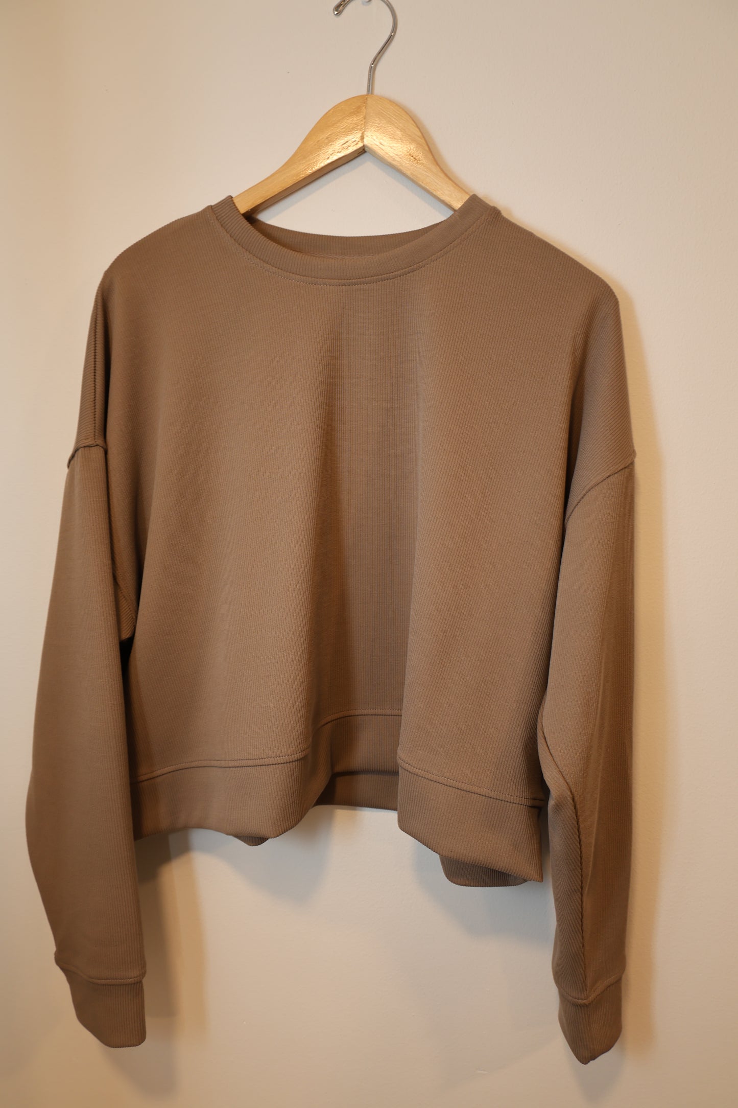Mono B - Luxe Sand Wash Rib Sweater